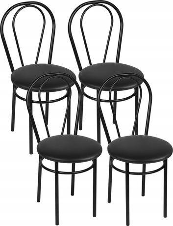 Komplet 4 Krzesla Krzesło TULIPAN BLACK KOLORY