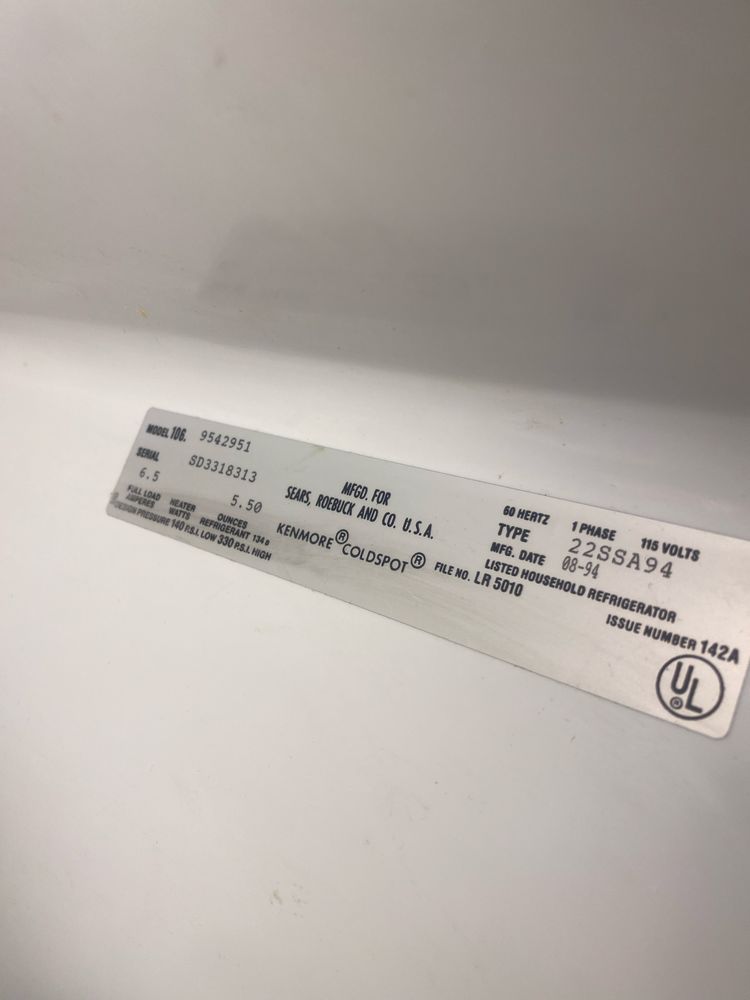 Kenmore Coldspot, typ Side-by-Side