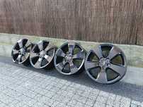 4x Oryginalne 17-stki Audi 5x112 czarny połysk!