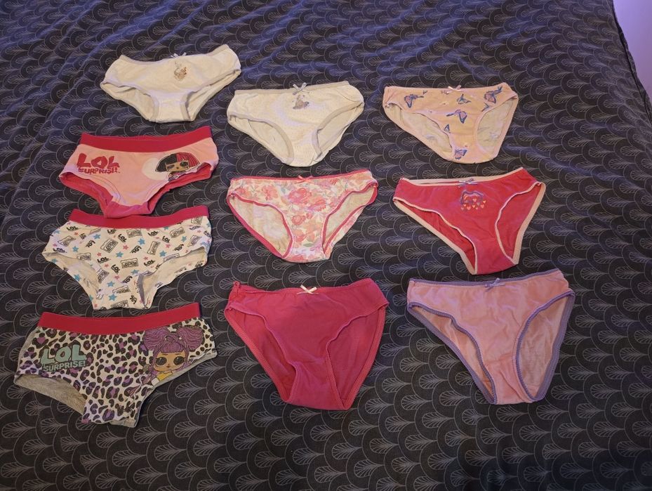 Zestaw majtek dla dziewczynki 110-116