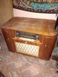 Stare Radio Lampowe Szafa Barek PRL