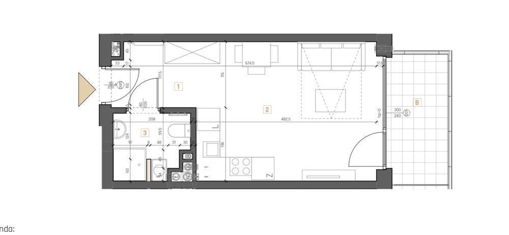 Apartament 25m2, obok rynku w Kielcach