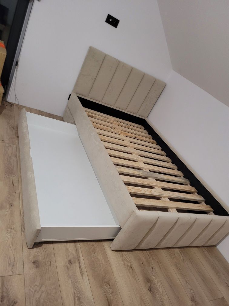 Łóżko tapicerowane, kontynentalne dla dziecka młodzieży 120x200 Nowe P