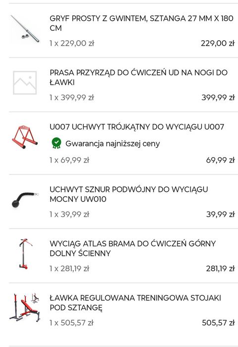 Siłownia domowa fitness
