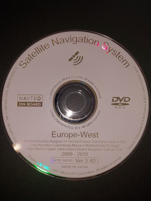 DVD HONDA навігація 18рік