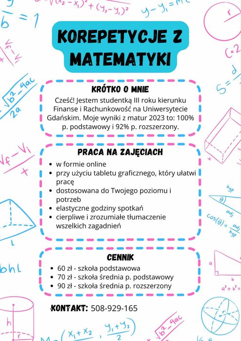 korepetycje MATEMATYKA - online