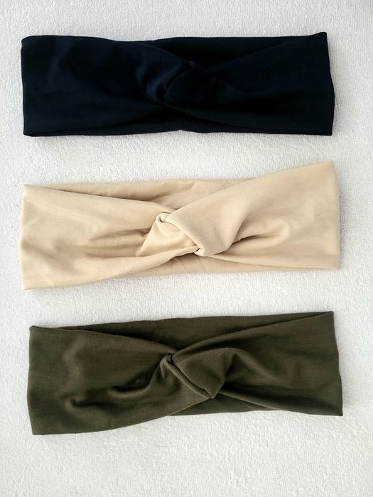 OKAZJA zestaw 3x opaska do włosków na głowę jesień
W