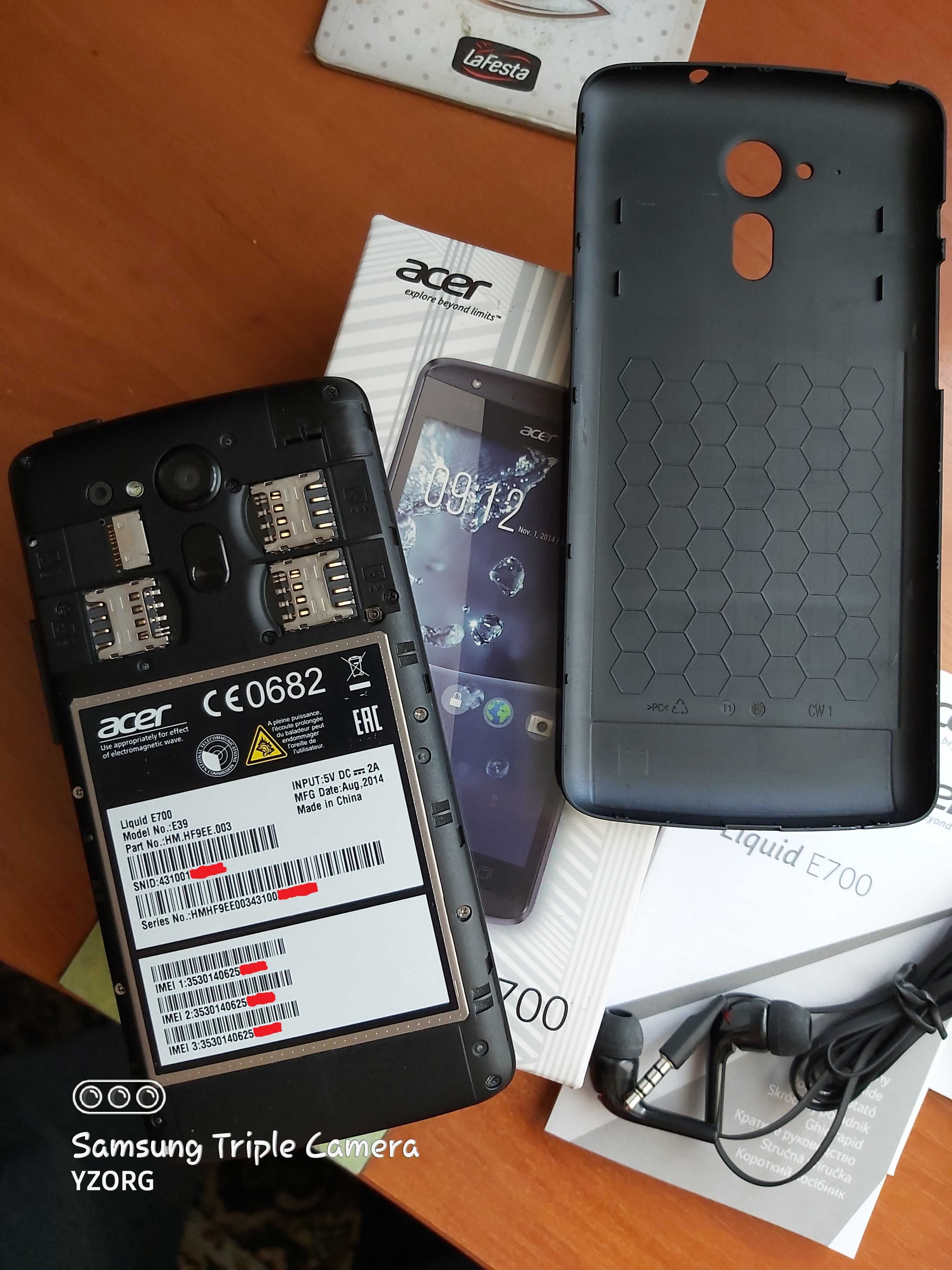 Acer Liquid E700 (3 SIM карты)