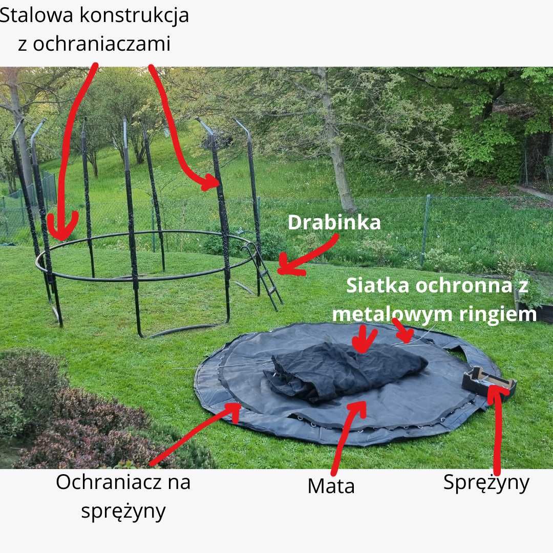 Trampolina 305 cm solidna