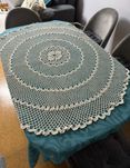 Toalha crochet feito à mão