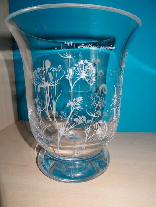 wazon szklany - malowany
