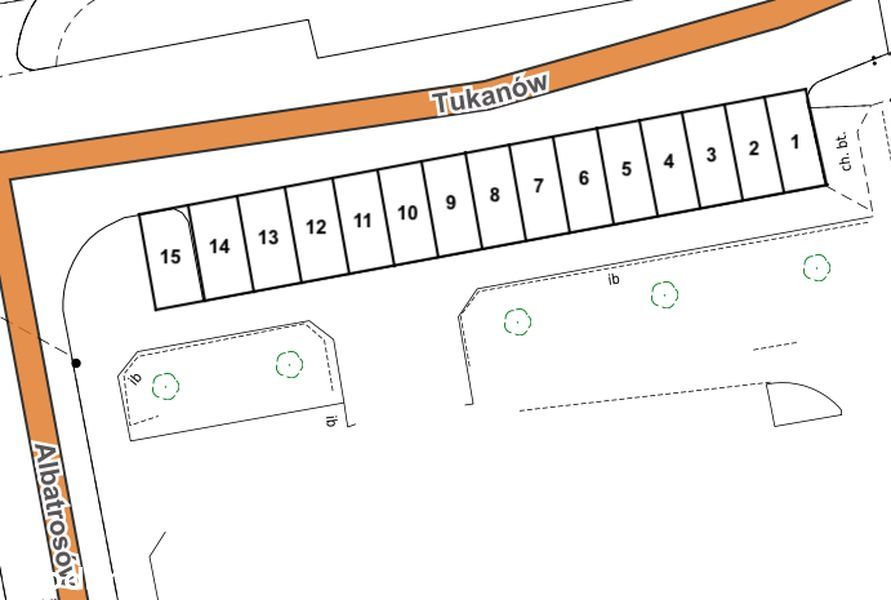 Miejsce postojowe zewnętrzne - Albatrosów 26 przy Tukanów ROI 10%