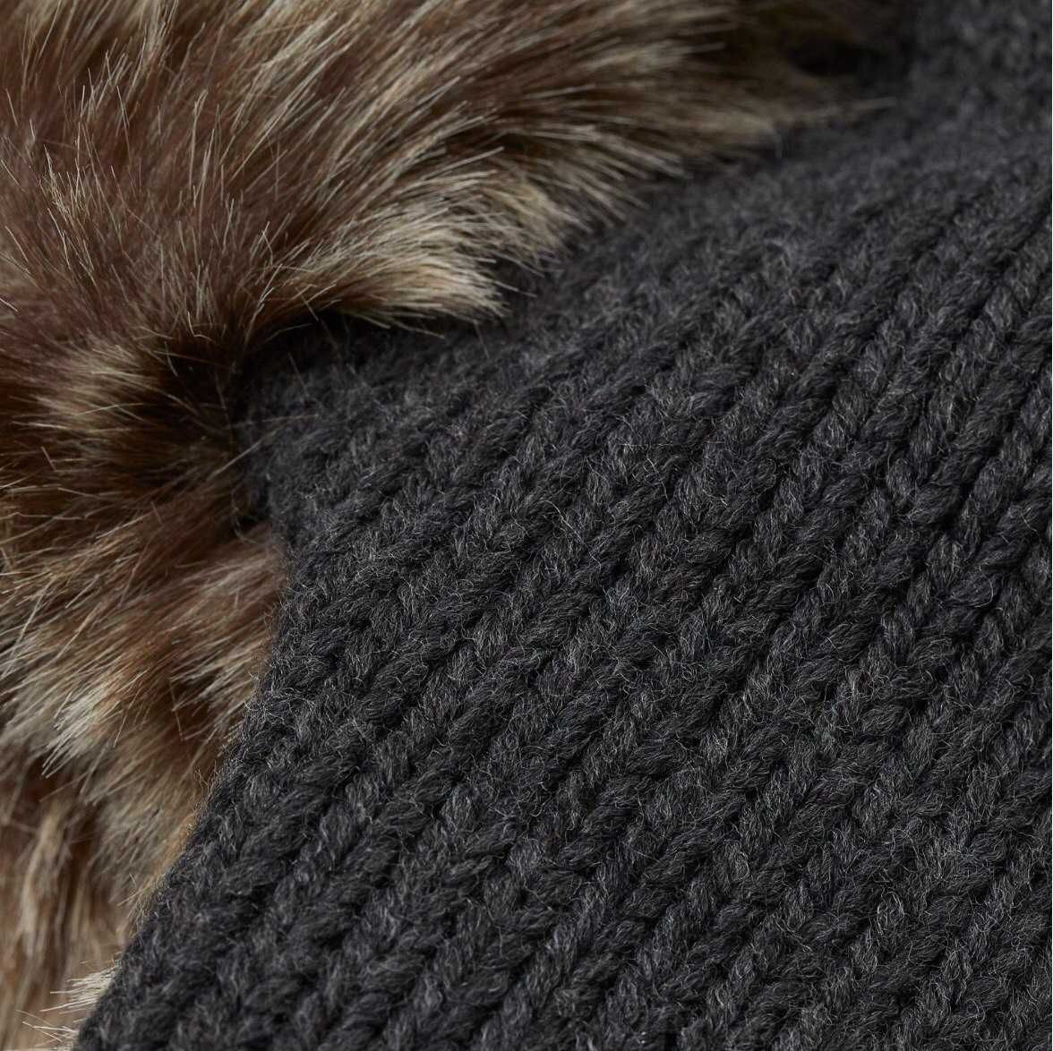 зимняя мужская шапка ушанка на флисе H&M теплая мех