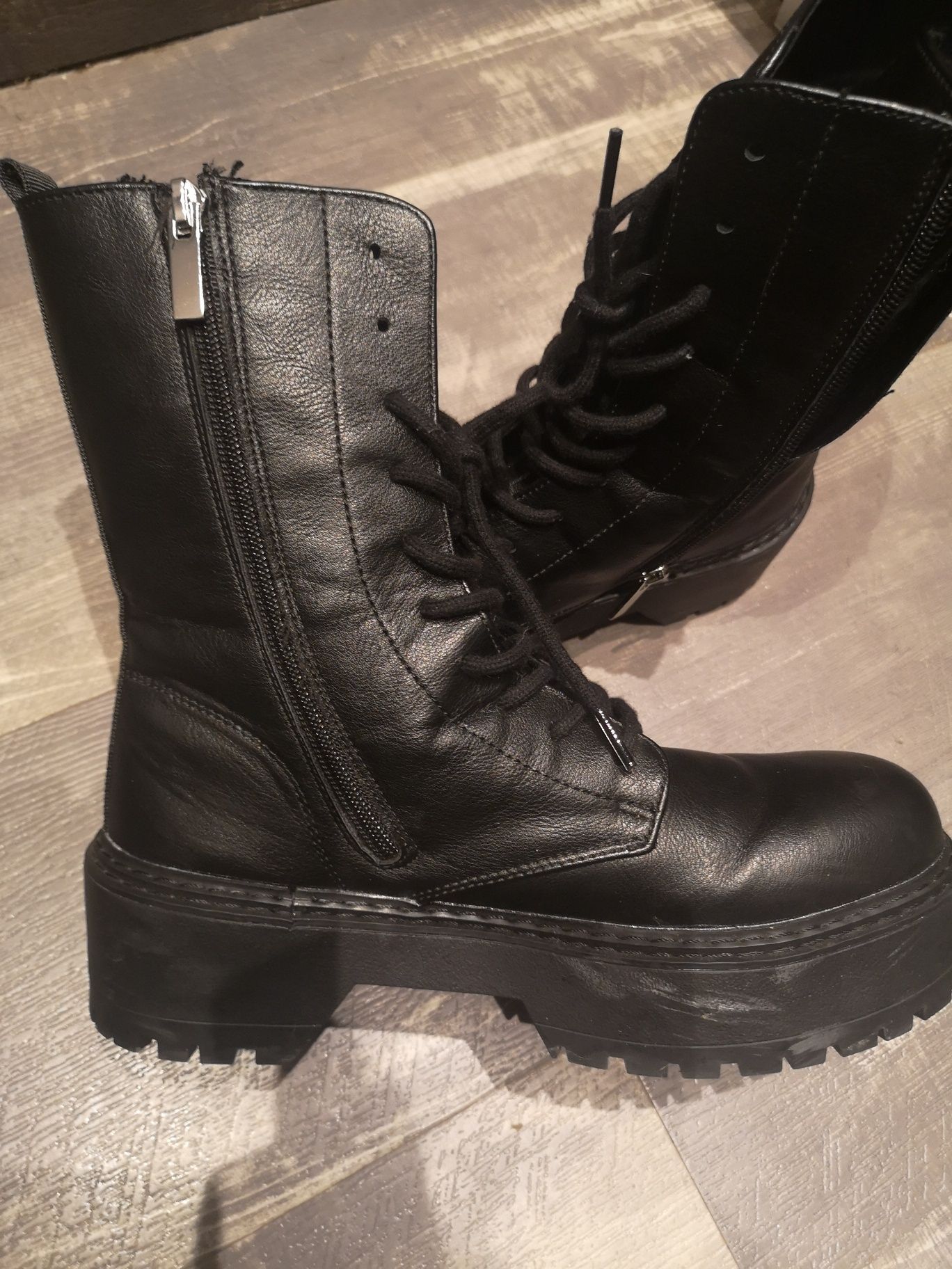 Botas pretas 38 pull & bear