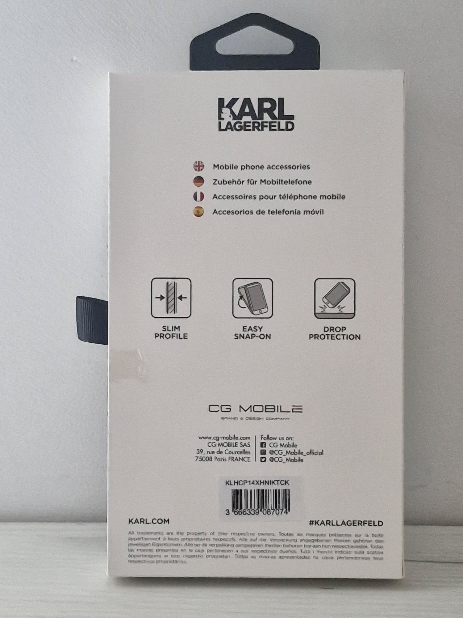 Oryginalne Etui KARL LAGERFELD Ikonik Karl Lagerfeld Iphone 14 Pro Max