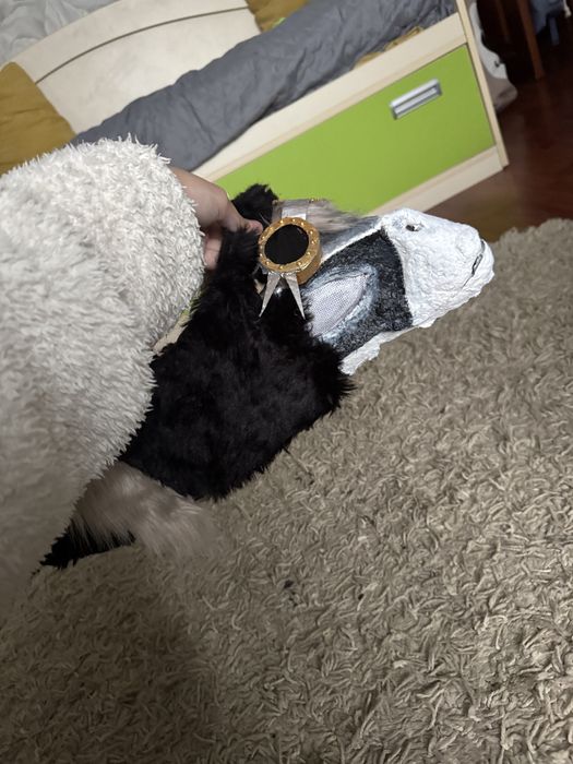 маска раптора/ фуррі, мʼяка