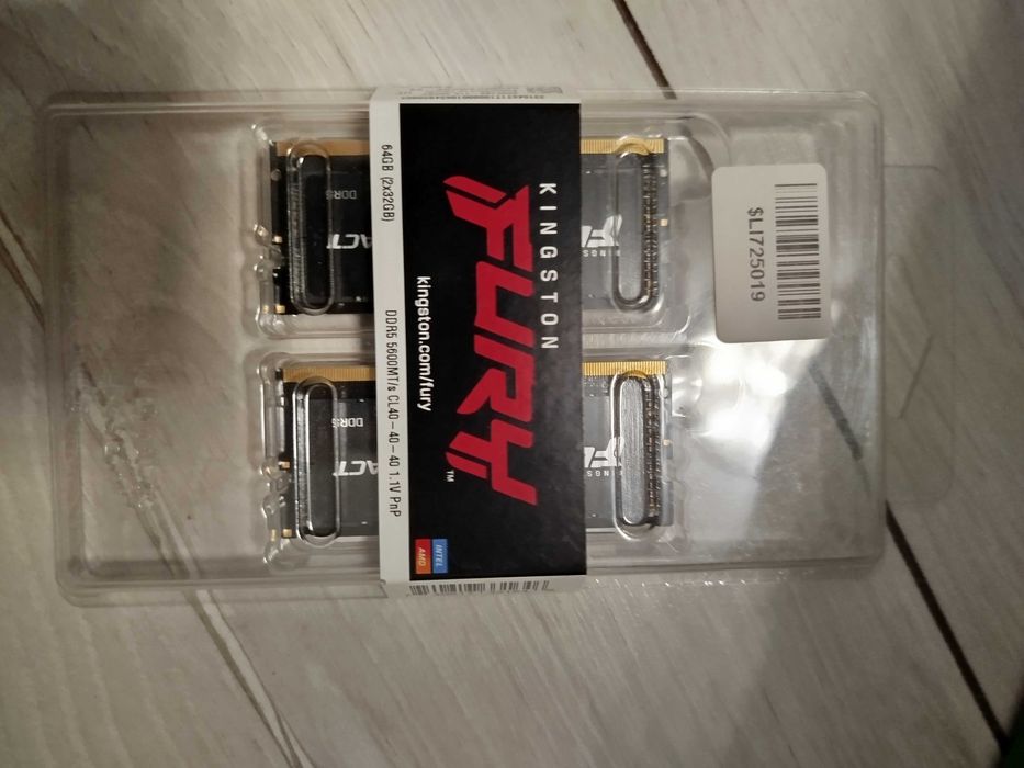 Оперативна пам'ять Kingston Fury SODIMM DDR5-5600 65536MB PC5-44800