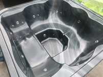 Jacuzzi kwadratowe Akrylowe Hydromasaż Pokrywa Piec  leżanka Marmurek