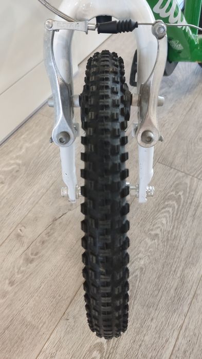 Rower dziecięcy woom 2 zielony 14 cali.