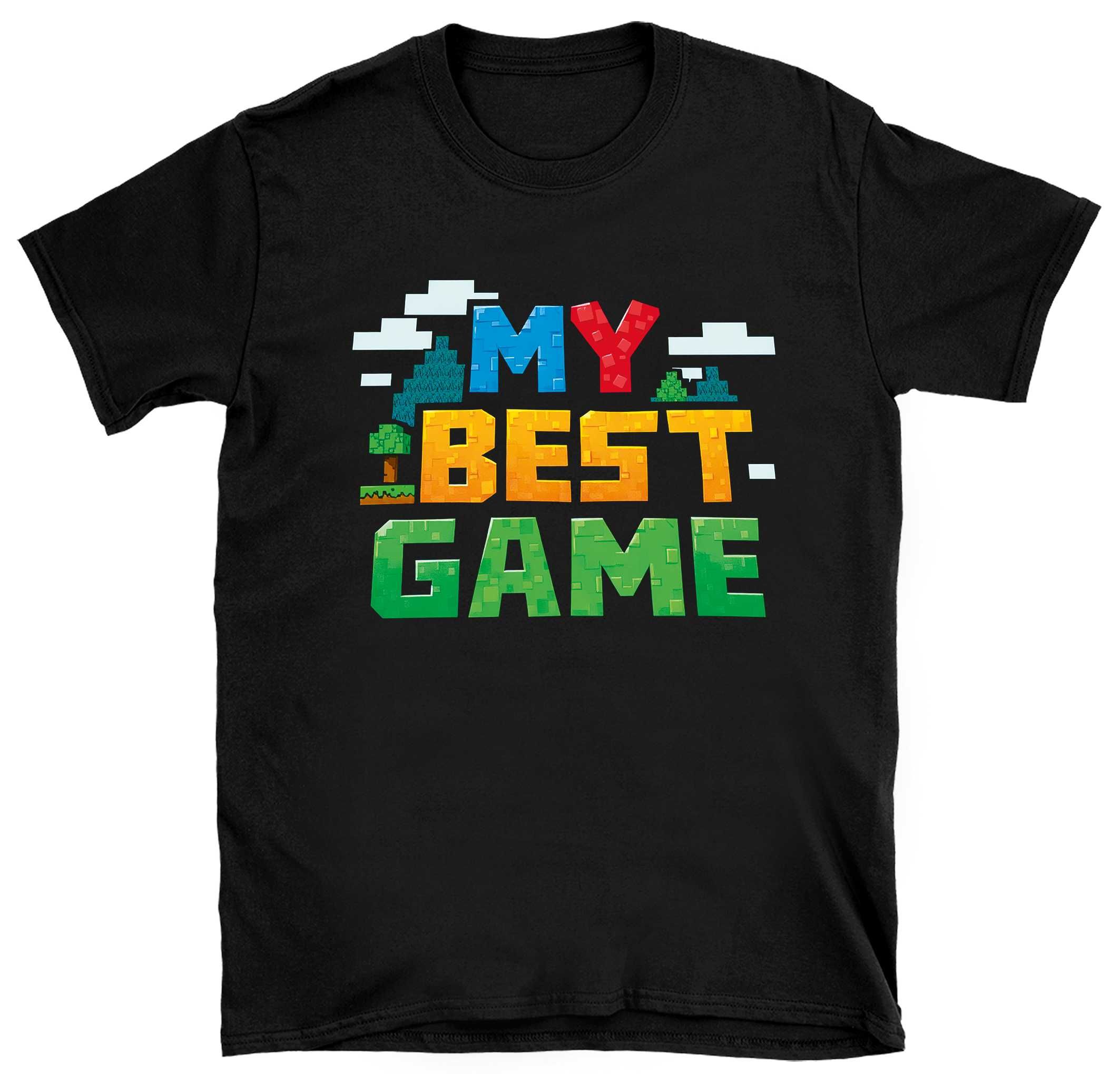 koszulka w stylu gry minecraft, koszulka prezent dla gracza minecraft