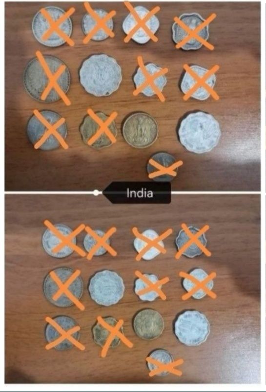 Moedas de vários países