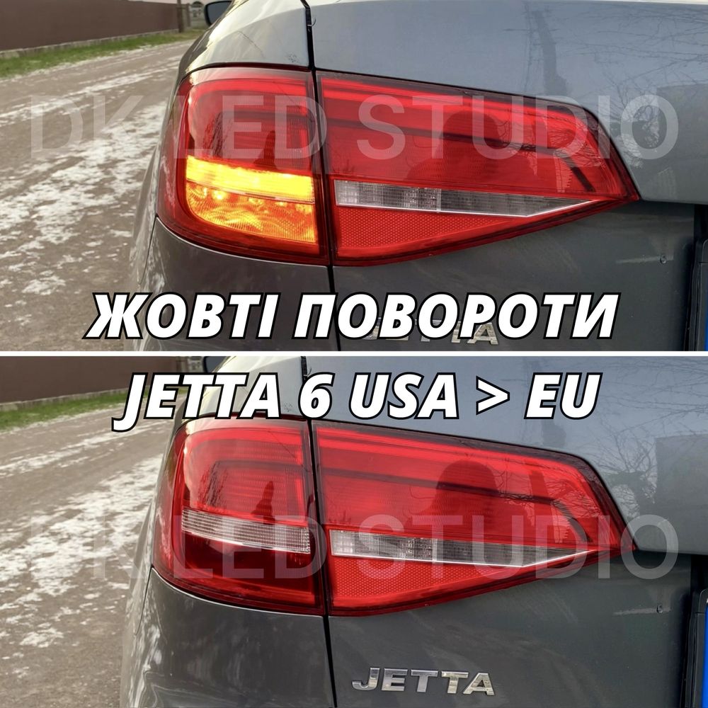 LED лампи P21W / W21W Жовті повороти в червоні фонарі США
