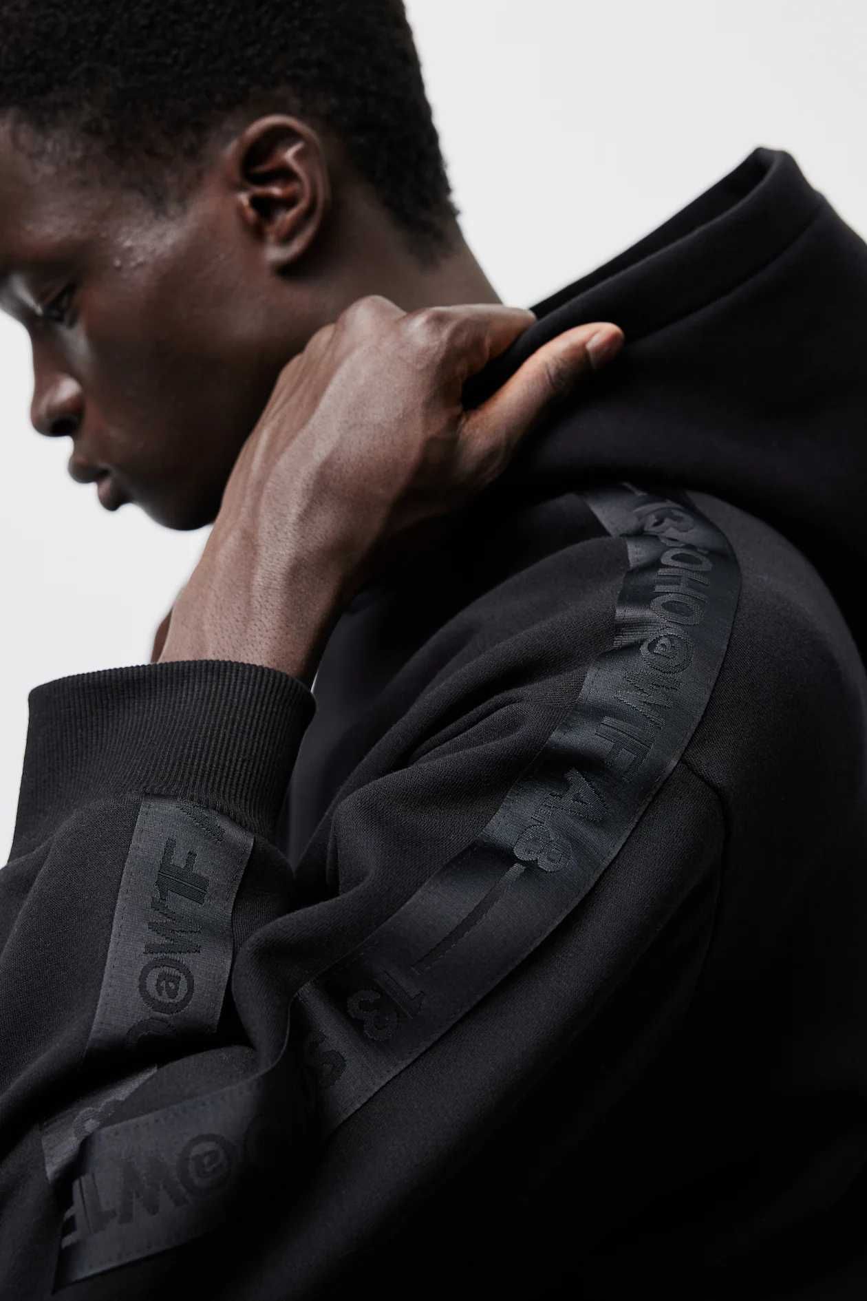 Толстовка H&M свободный крой с полосками по бокам р. L (укр. 50), NEW.