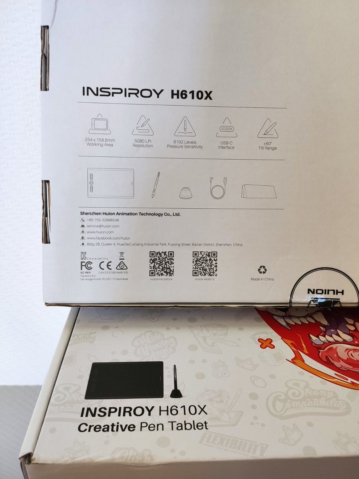 Huion Inspiroy H610X новий графічний планшет підтримка Android Chrome
