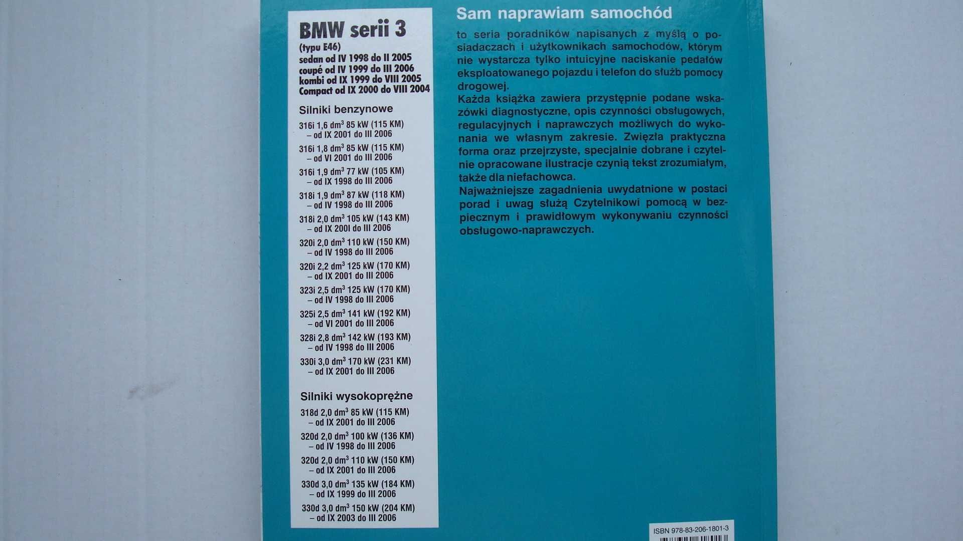 BMW serii 3 E46 Naprawa BMW E46 Sam naprawiam BMW 3 E46 naprawa