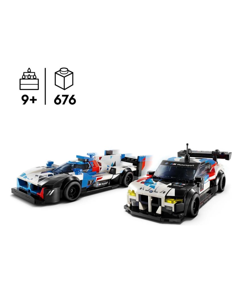 Lego Speed ​​Champions Гоночні автомобілі БМВ M4 ГТ3 та БМВ M