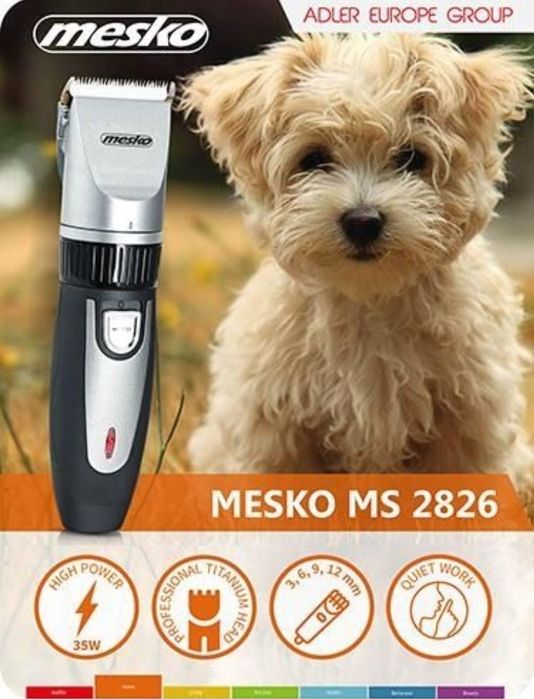 NOWA Maszynka do strzyżenia Psa Kota MESKO MS 2826 MOCN