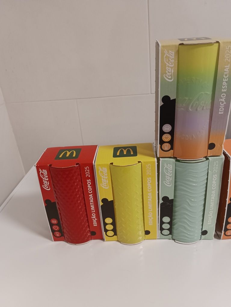 Coleção completa de copos do MacDonald's