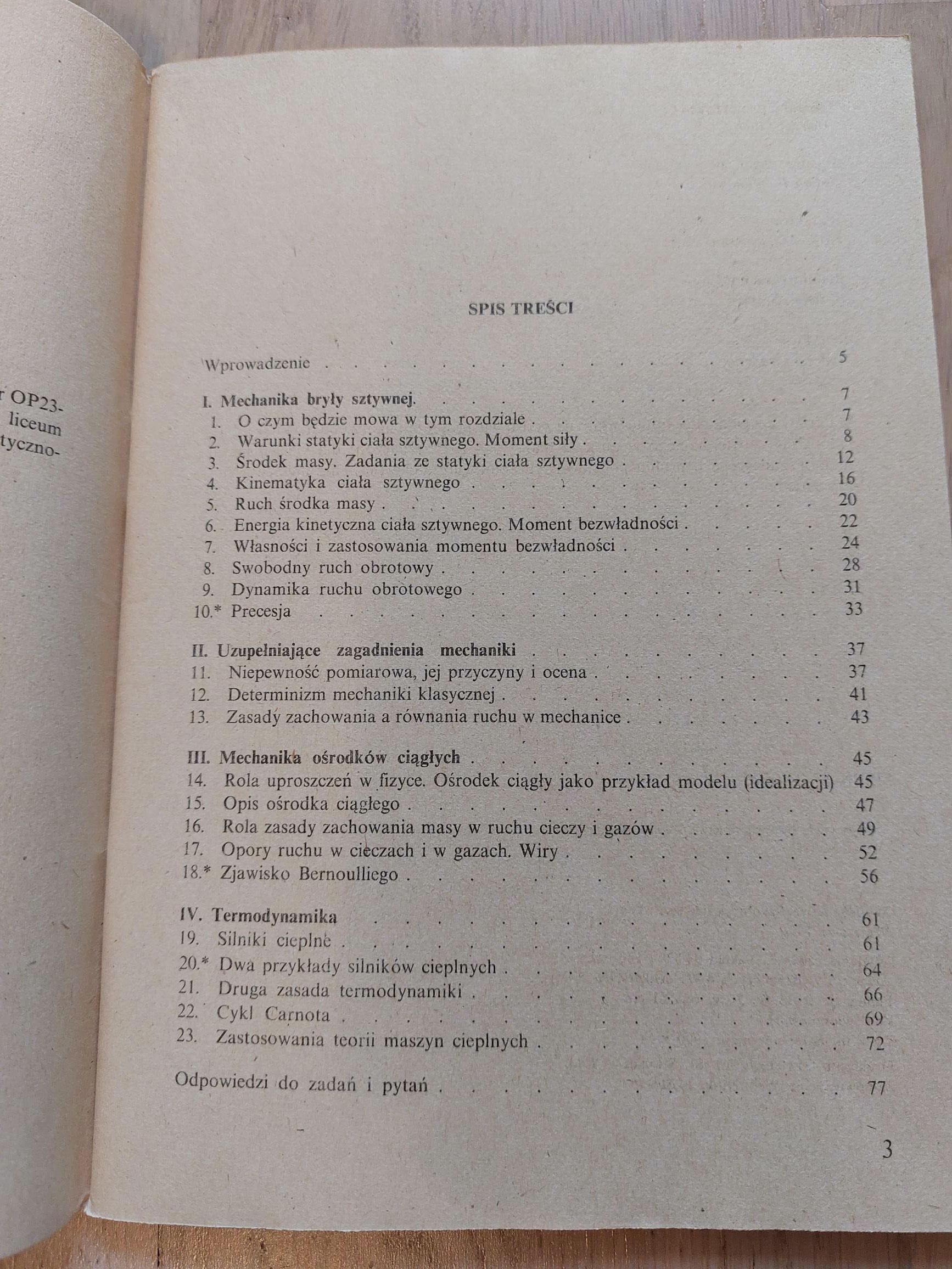 Fizyka klasa I LO, Jerzy Brojan, rok 1990