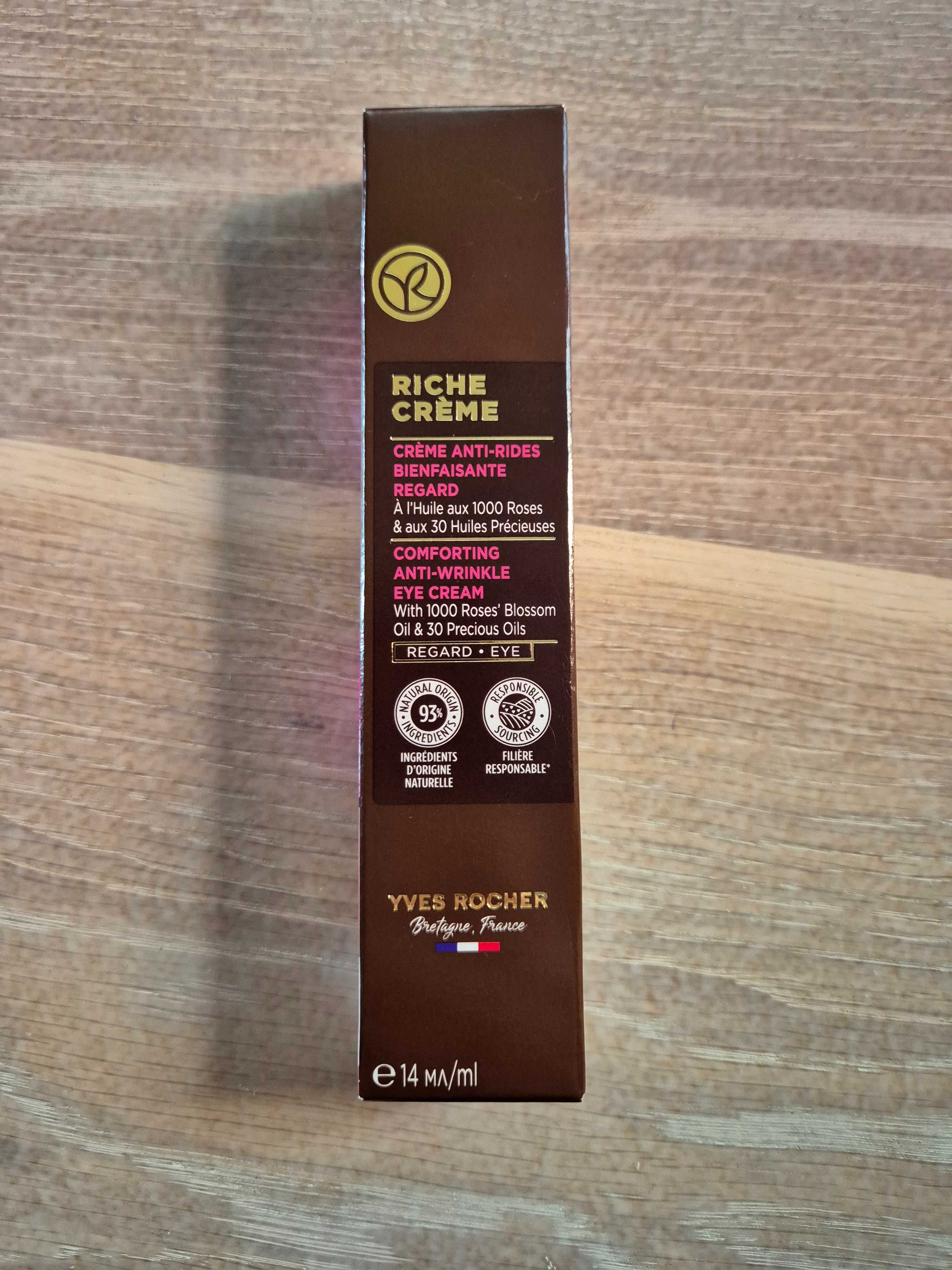 Yves Rocher Riche Creme krem pod oczy przeciwzmarszczkowy 14 ml