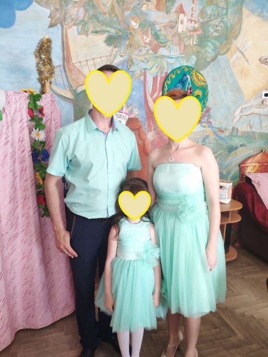 Плаття мама+дочка "Зефір"