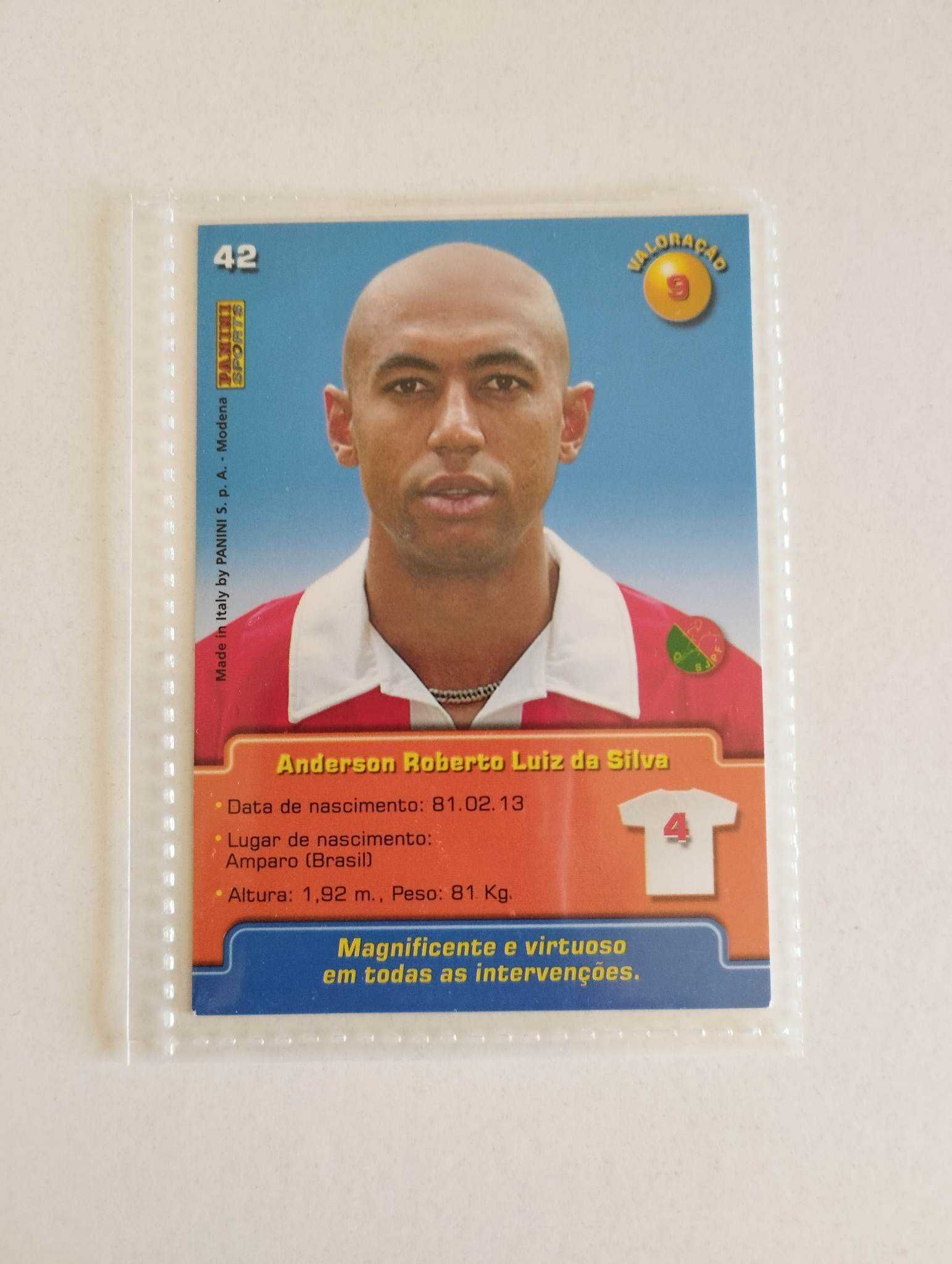 Cromo Luisão Benfica Panini Mega craques 04/05