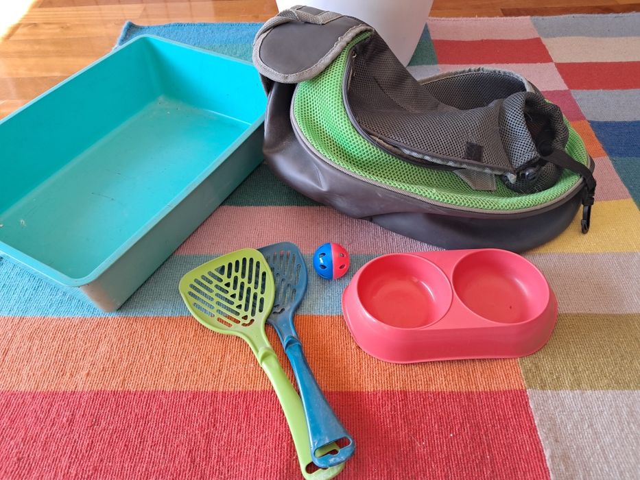 Saco de transporte (com oferta de kit) para gato