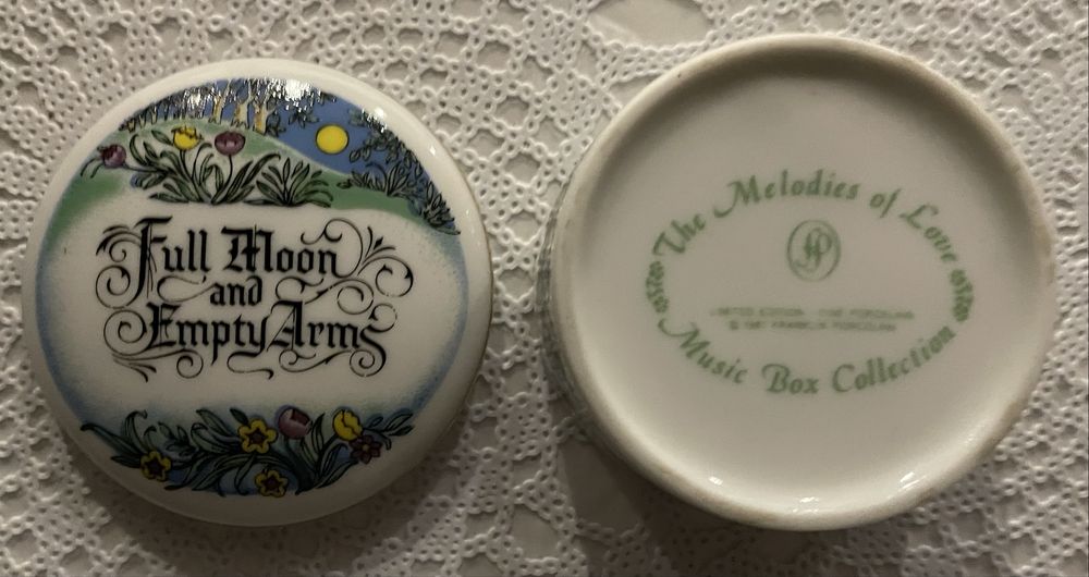 Pozytywka porcelanowa okrągła Franklin