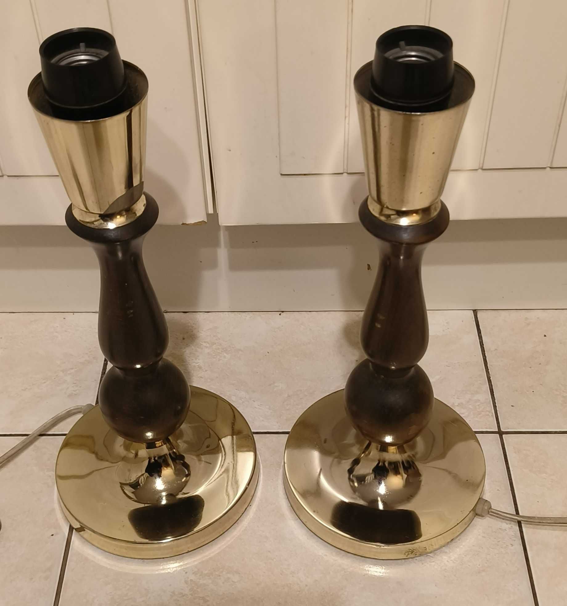 Lampy stołowe -oprawy Polam Poznań vintage PRL
