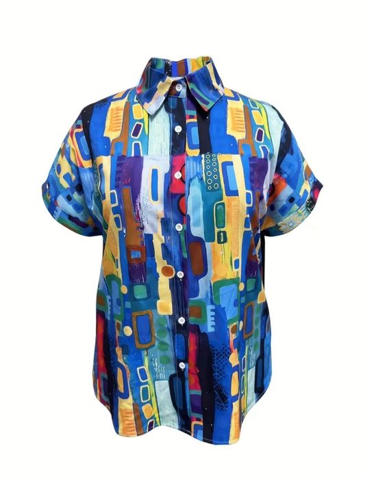 Яркая блузка под любой образ