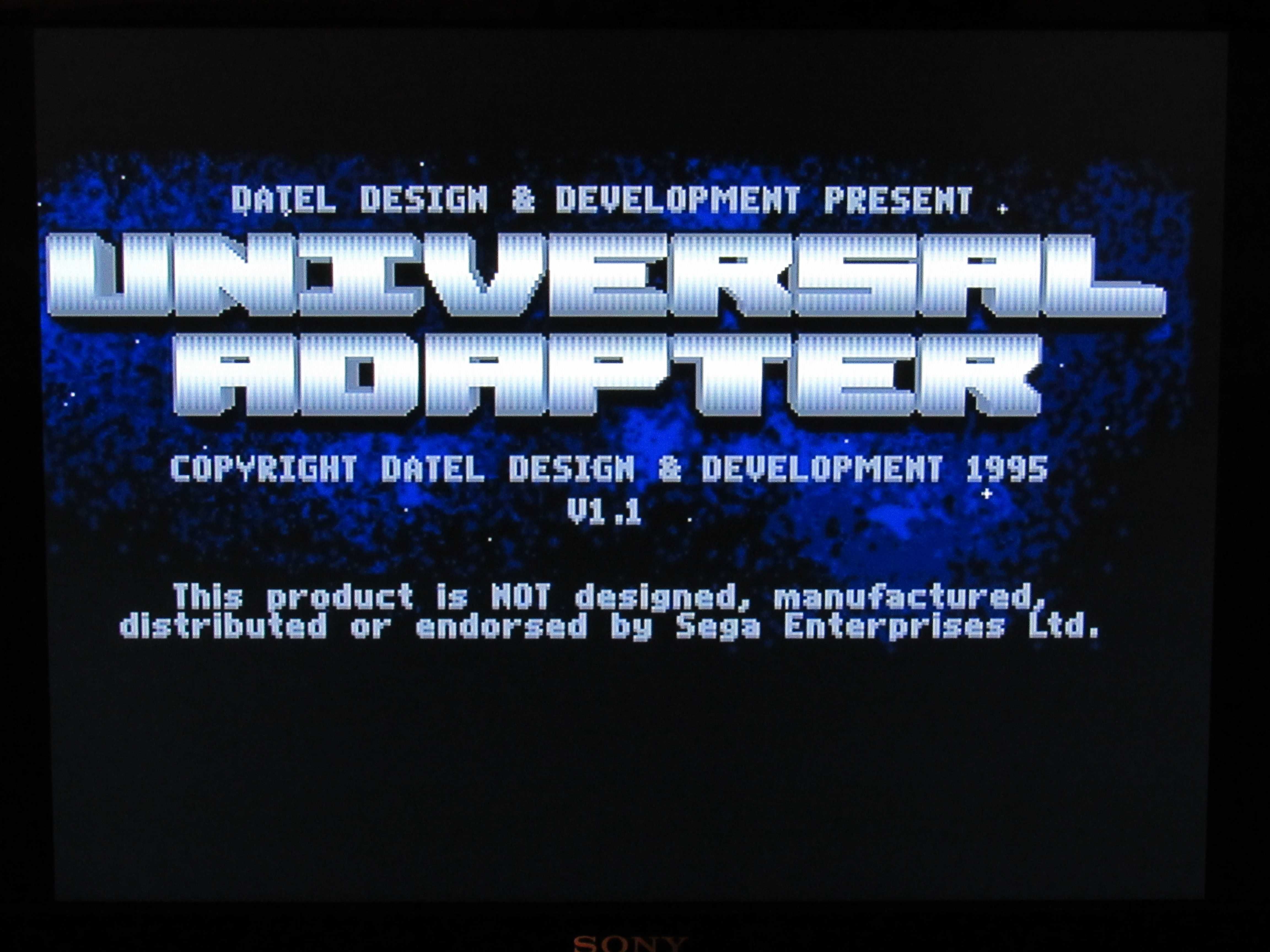 Sega Saturn cartucho Universal Adapter Action Replay