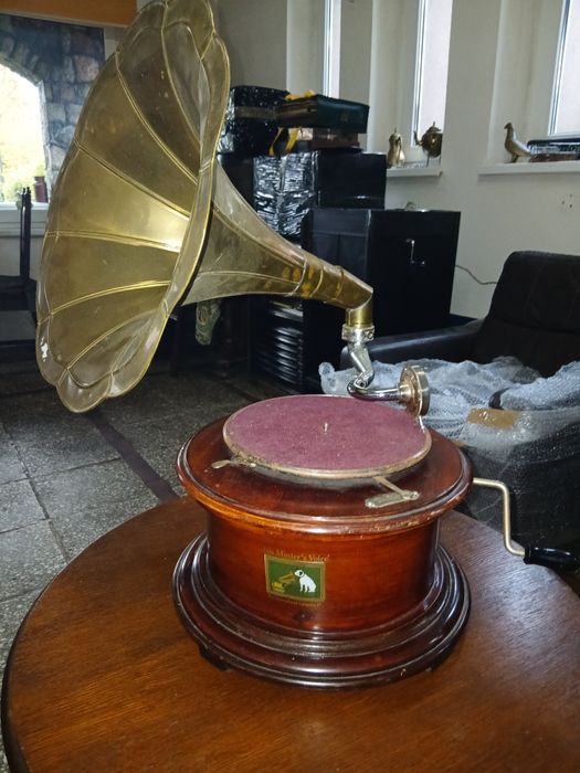 XIX w Patefon 100% Orginał Przywieziony ze Szwajcarii  Cudo  Śliczny