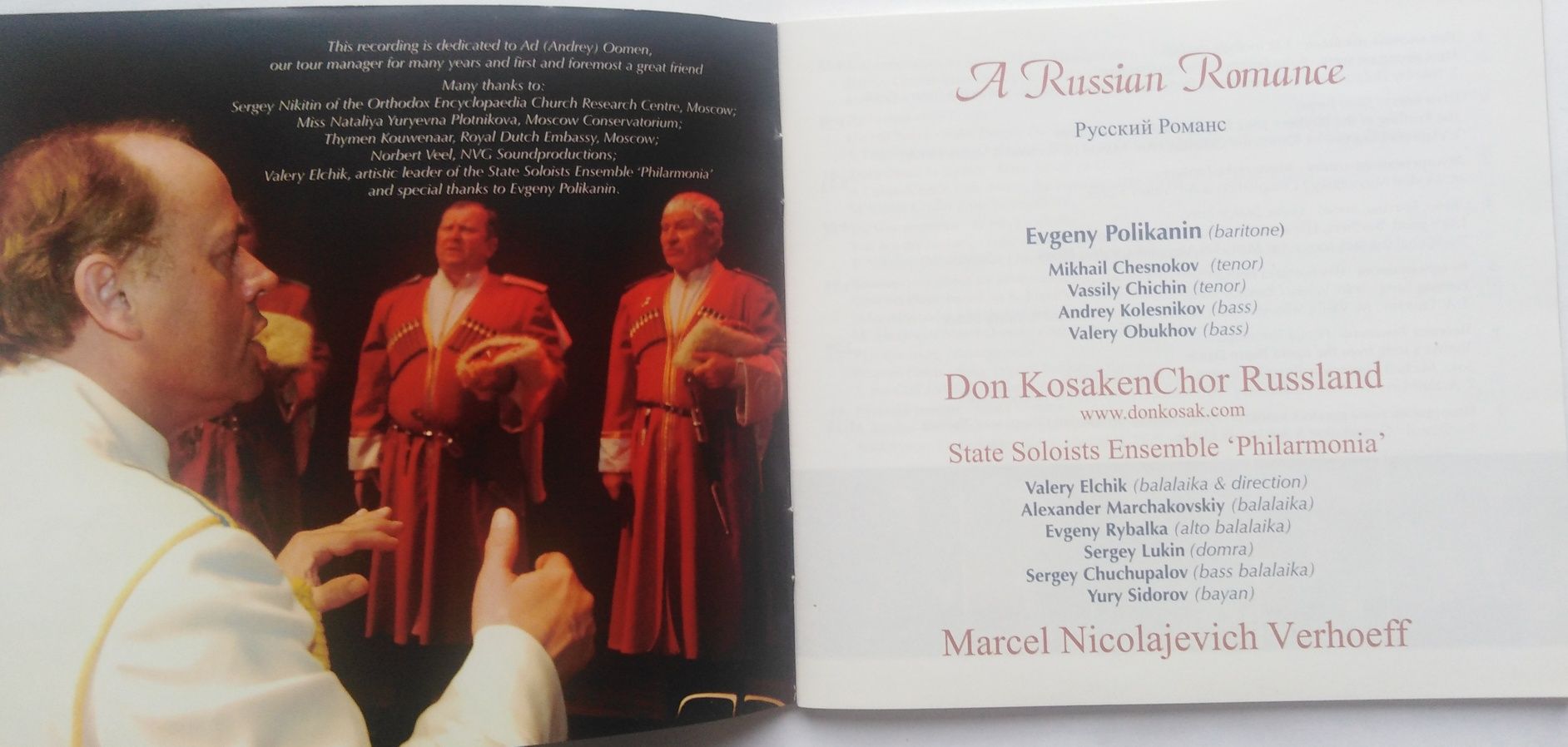 A Russian Romance Don KosakenChor Russland płyta CD + książeczka