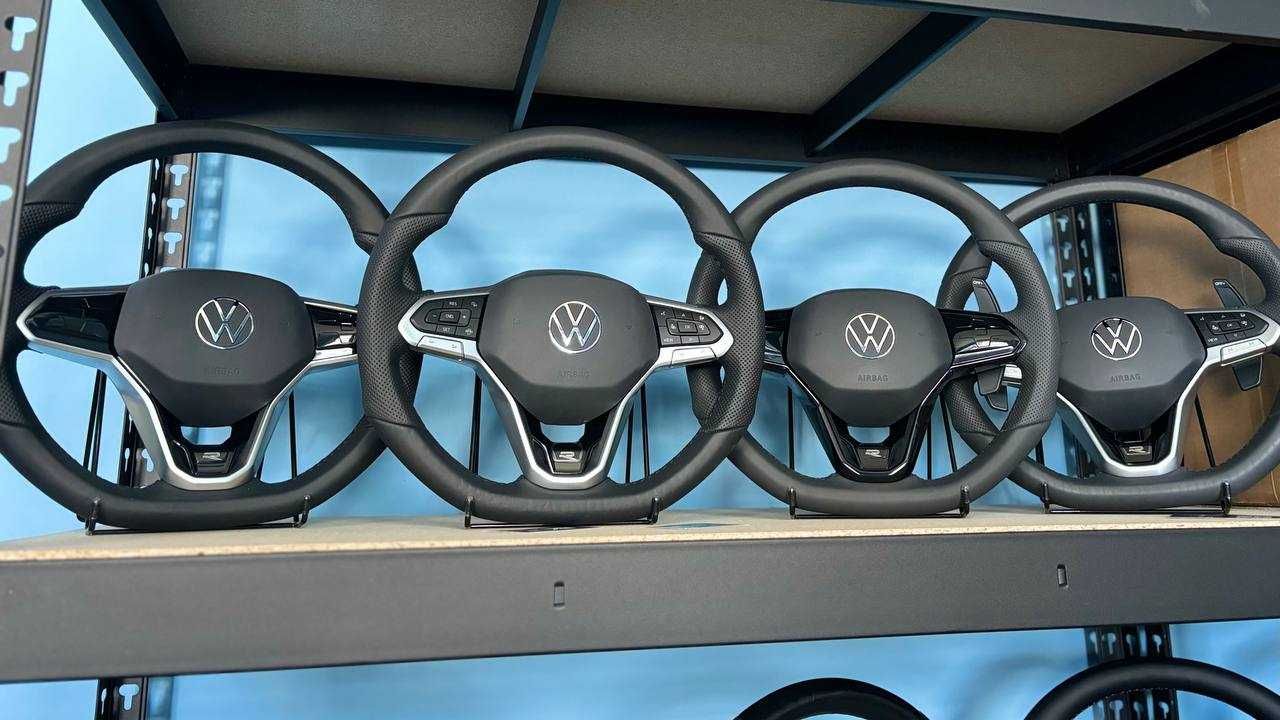 Руль VW R-Line в зборі з подушкою / Кермо Фольксваген Р лайн