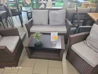 zestaw ogrodowy Mora sofa, dwa fotele, stolik technorattan