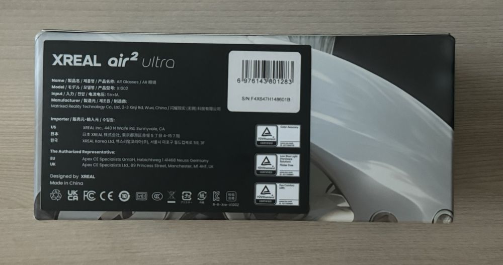 New Очки виртуальной реальности Xreal Air 2 Ultra