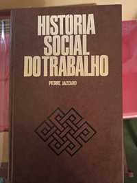 Livro encadernado "História Social do Trabalho"