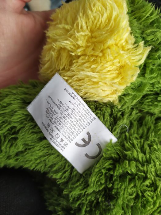 Żaba duża maskotka pluszak przytulanka zielona