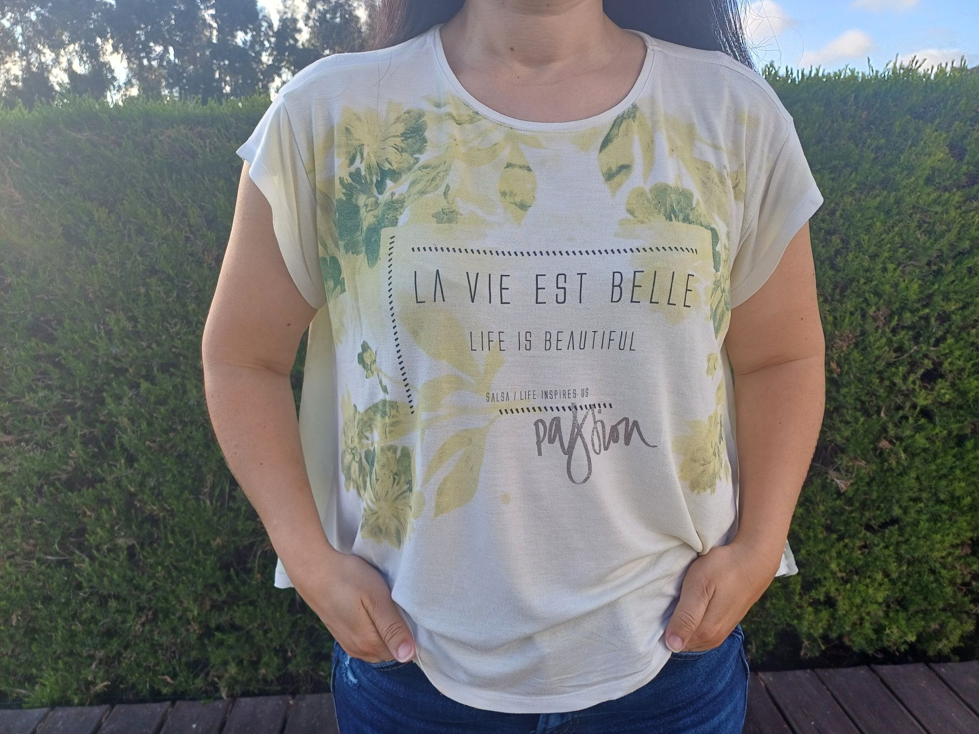 Blusa fluida (amarelo)