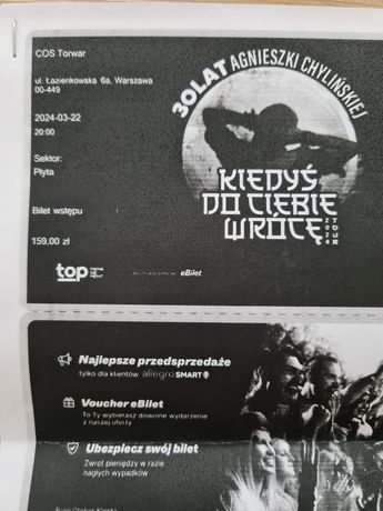Agnieszka Chylińska bilety koncert Warszawa